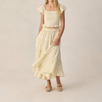 Rylee + Cru - Ruffle Tired Maxi Skirt