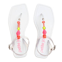 Petite Jolie - Women's Scarlett Beaded T Strap Sandal