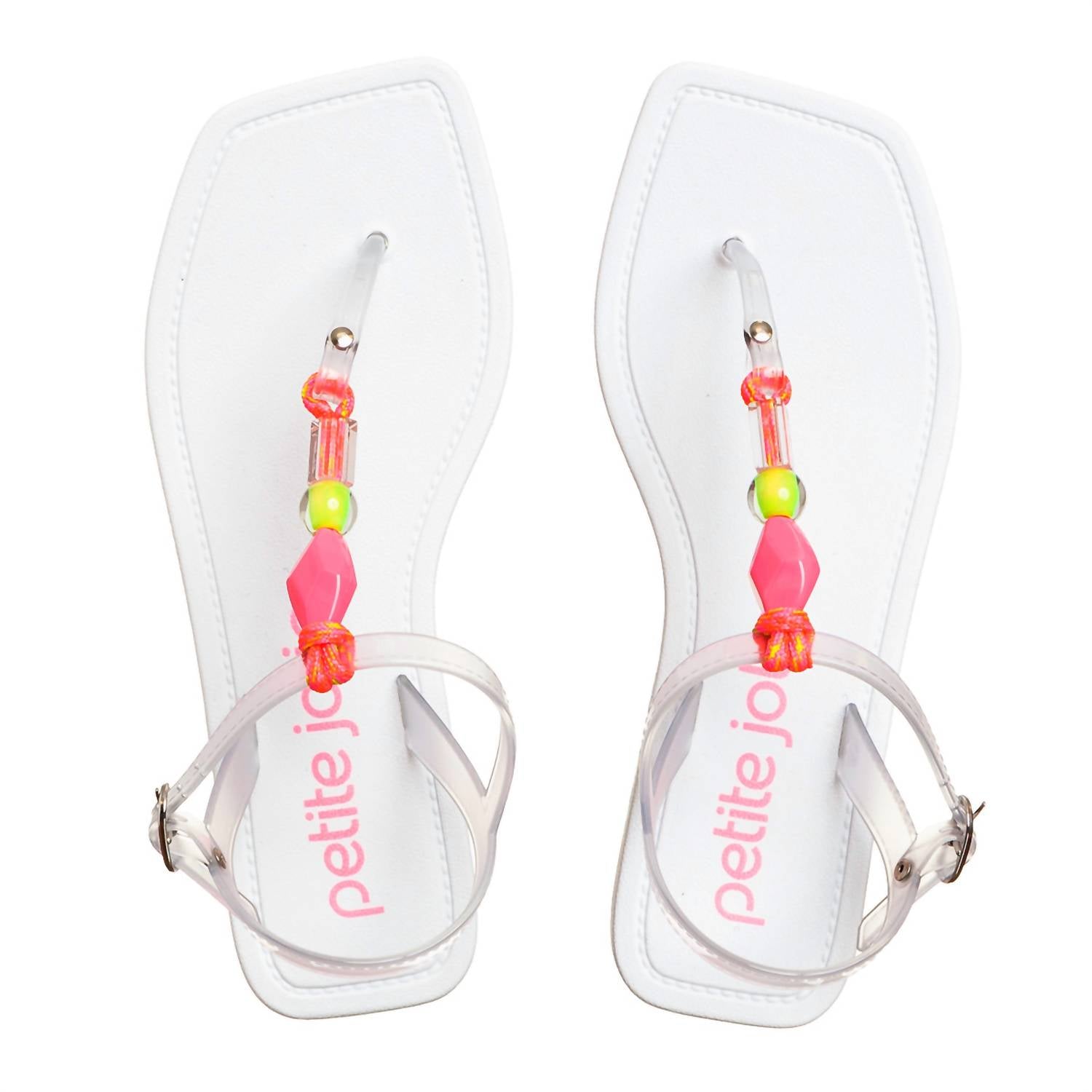 Petite Jolie - Women's Scarlett Beaded T Strap Sandal