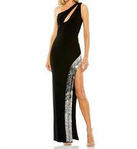 MAC DUGGAL Laura Long Formal Prom Dress in black - women's dress
