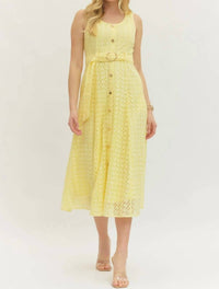 Entro - Dylan Eyelet Midi Dress