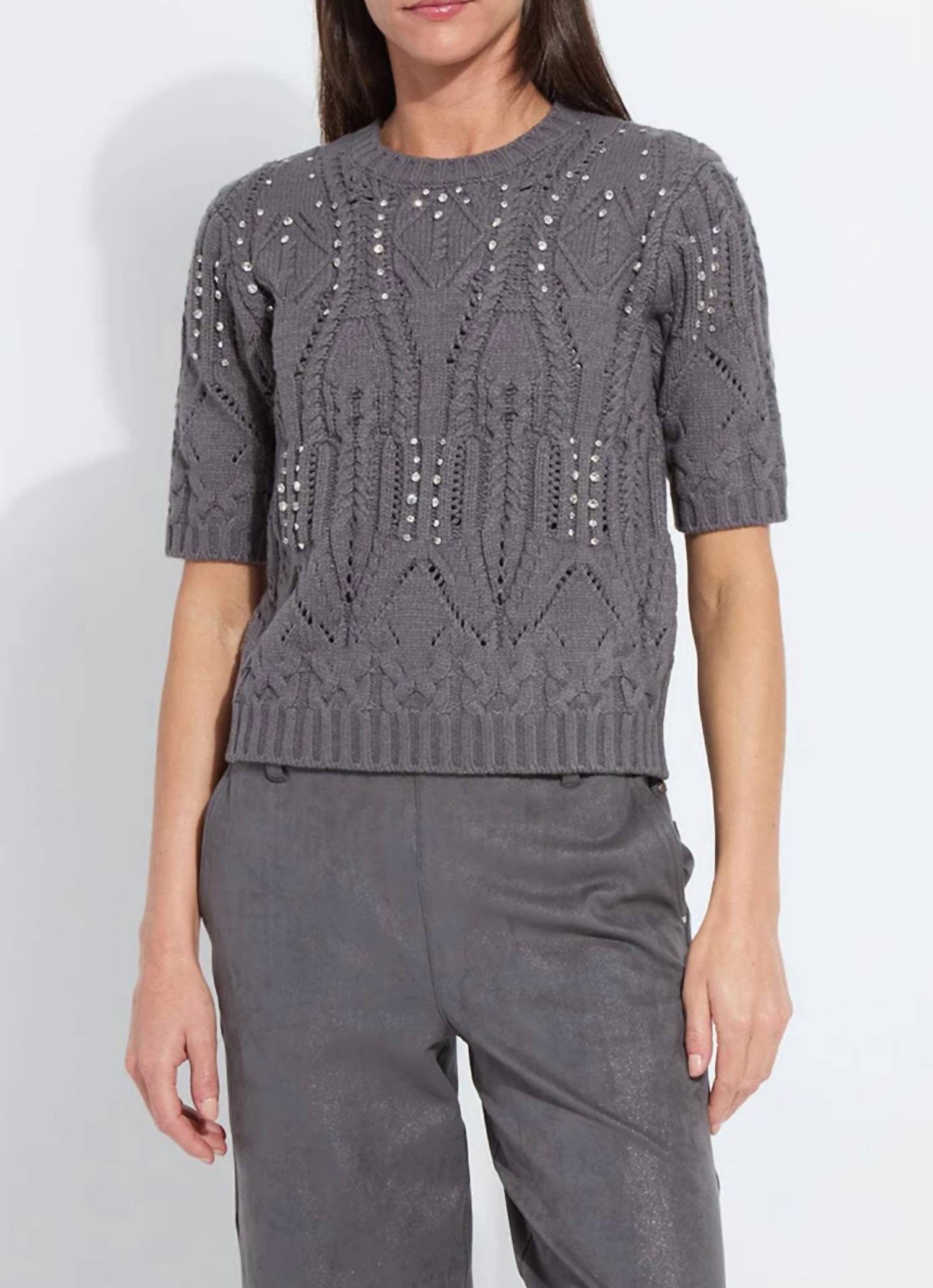 Lysse - Embellished Cable Sweater