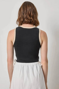 Lilla P - Contrast Trim Knit Tank Top