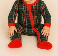 Posh Peanut - Plaid Holiday Romper