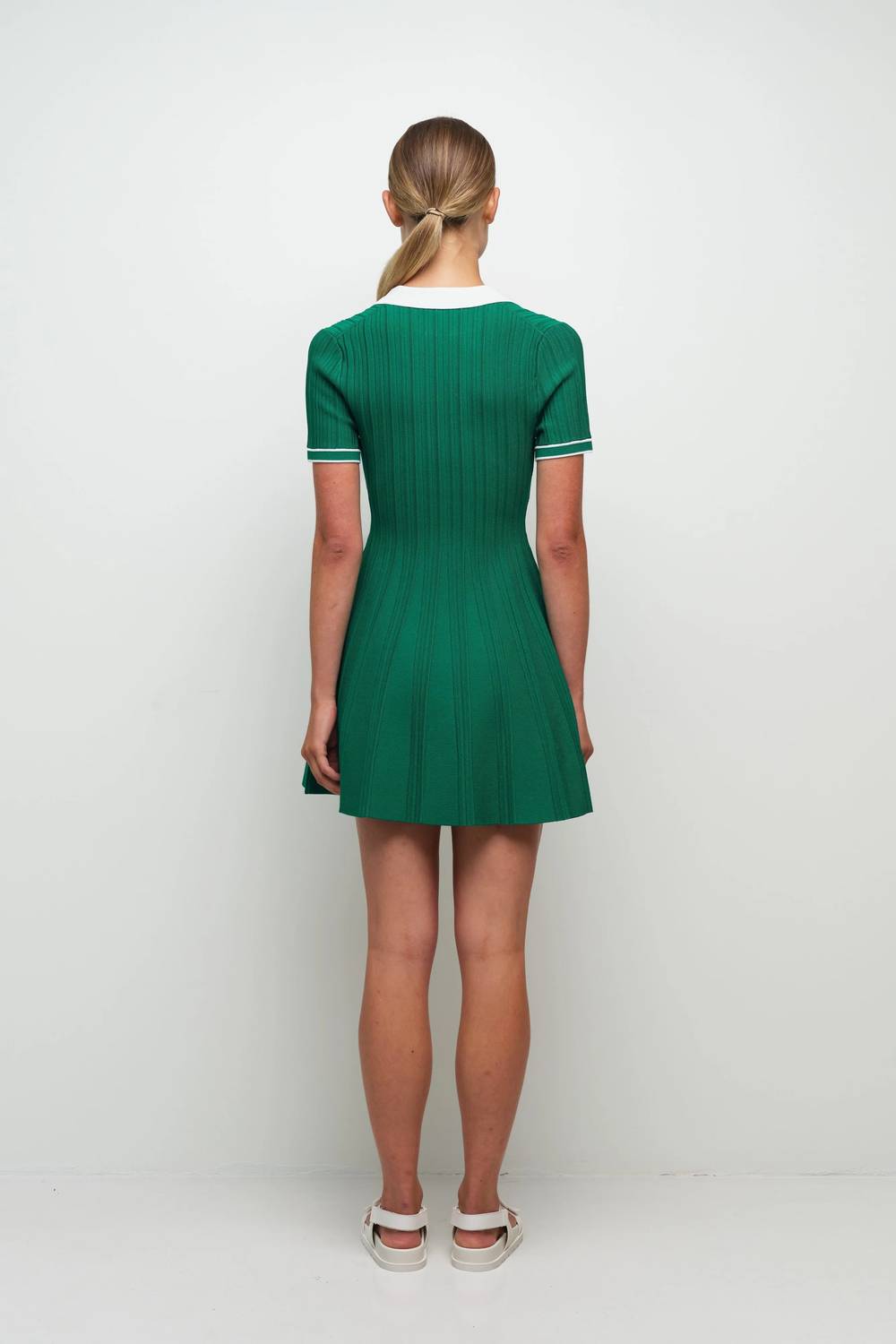 Simkhai - Page Knit Polo Mini Dress