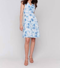 Charlie B - Watercolor V-neck Dress