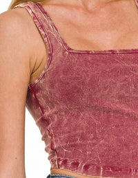 Zenana - Square Neck Cropped Cami
