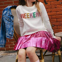 Lola + The Boys - Jeweled Weekend Sweatshirt