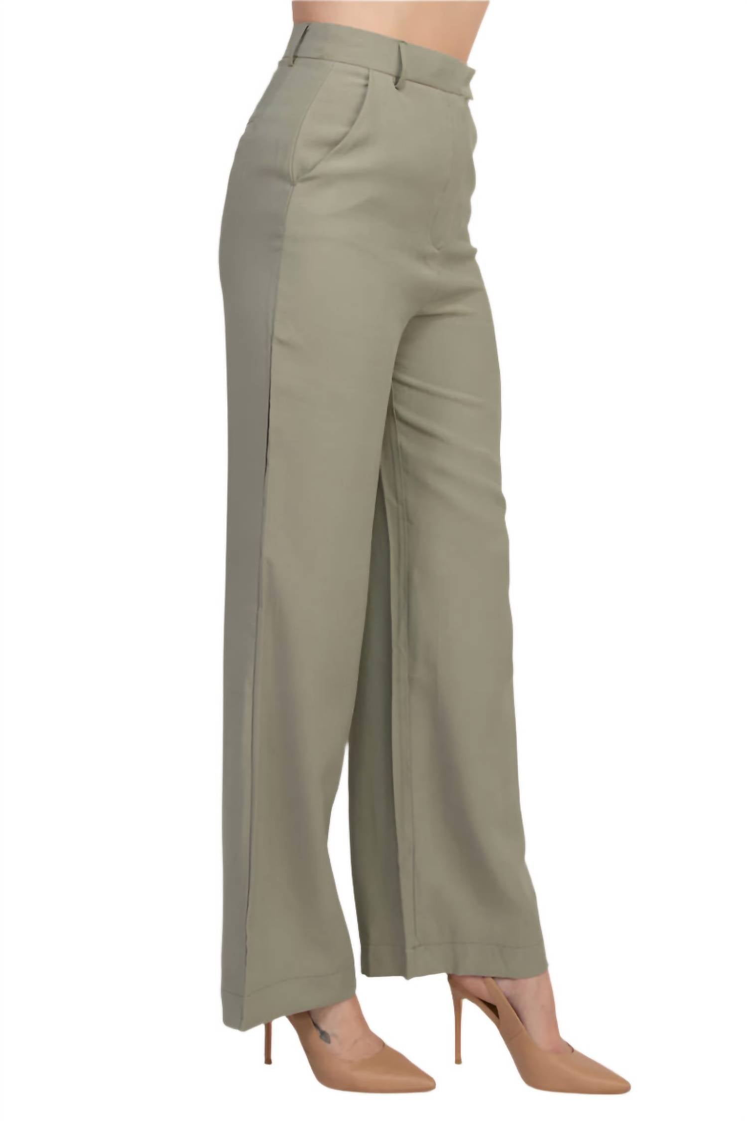 Truth - High Waist Wide Leg Trouser Pants
