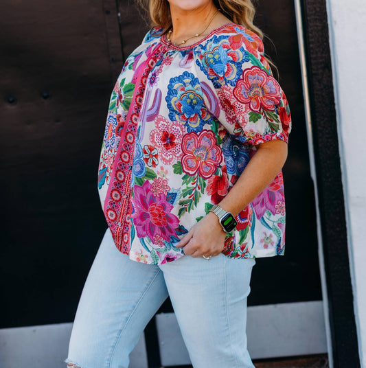 Johnny Was - Avah Button Down Shirt Kallie