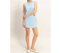 HYFVE Gingham Checkered Sleeveless Top And Skort Set in blue - women's sleepwear - view 4