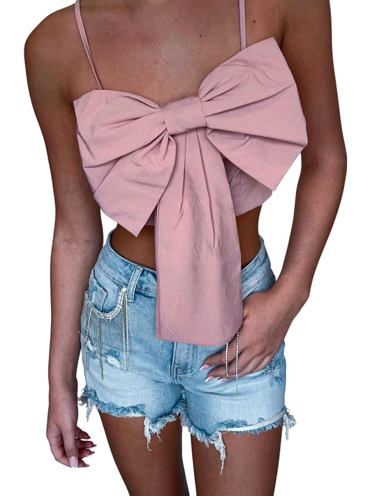 Lena - Put A Bow On It Cropped Tank