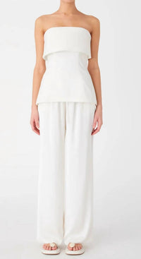 Misha - Amar Strapless Sateen Top