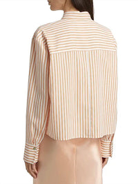 Vince - Till Stripe Cropped Button Down