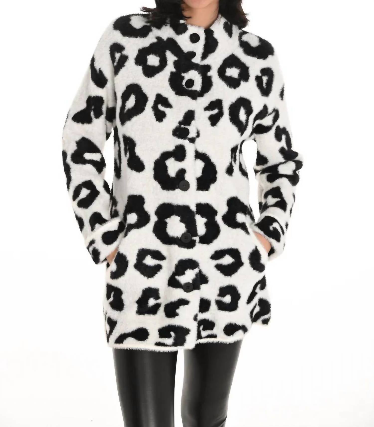 Frank Lyman - Brooke Animal Print Knit Jacket