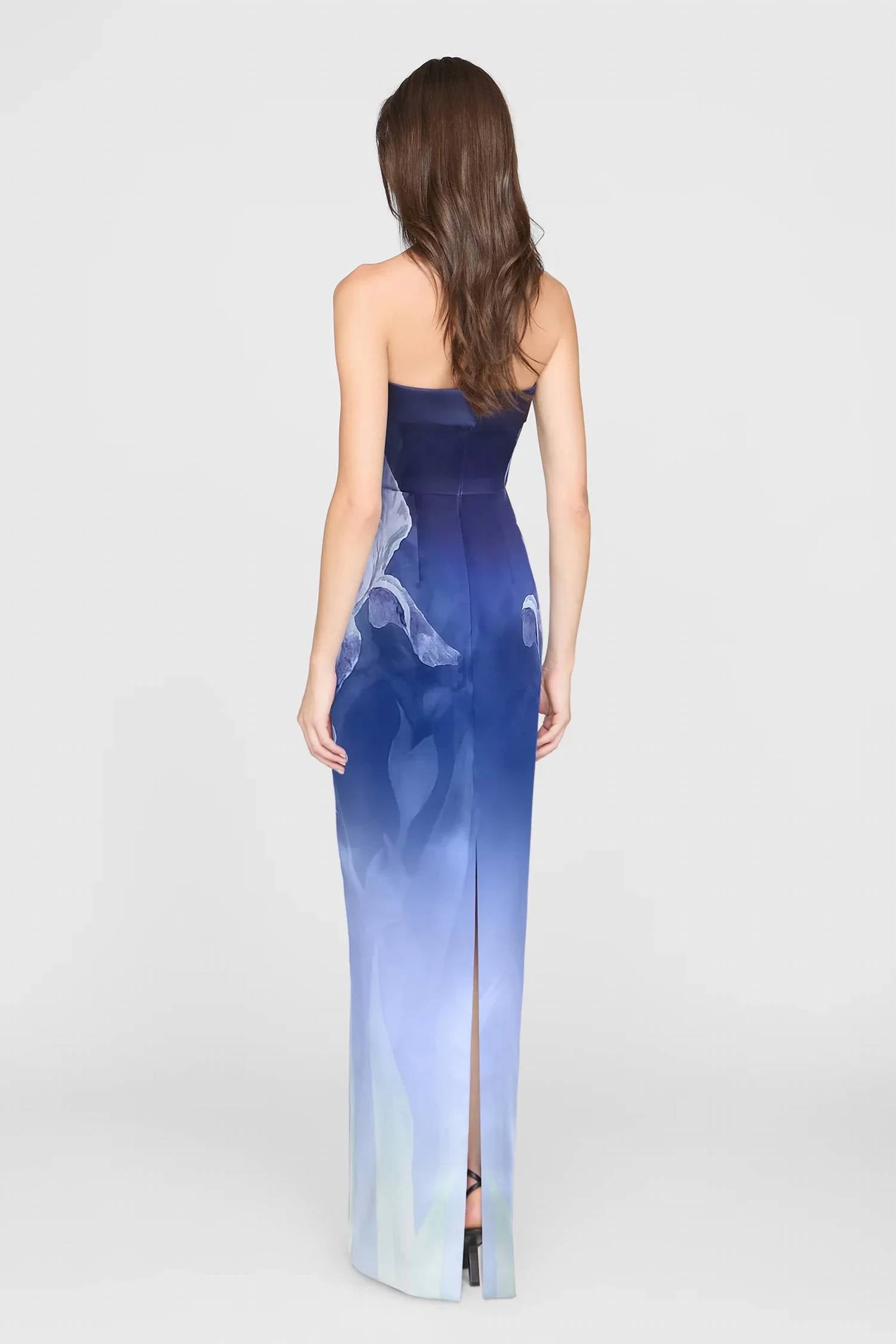Theia - Cyrilla Strapless Column Gown