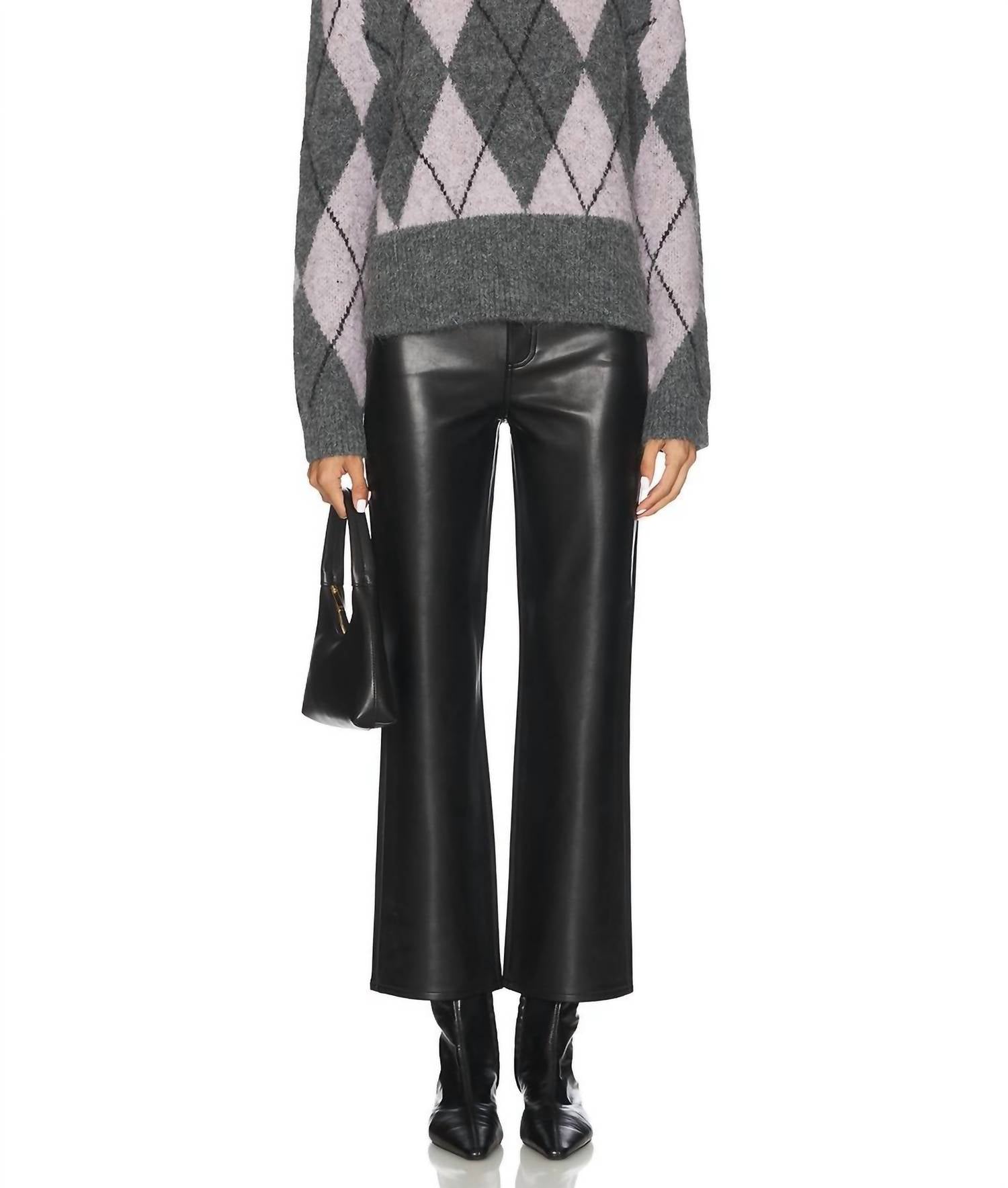 PISTOLA Ally High Rise Ankle Boot Pants in onyx - women's pants - view 5