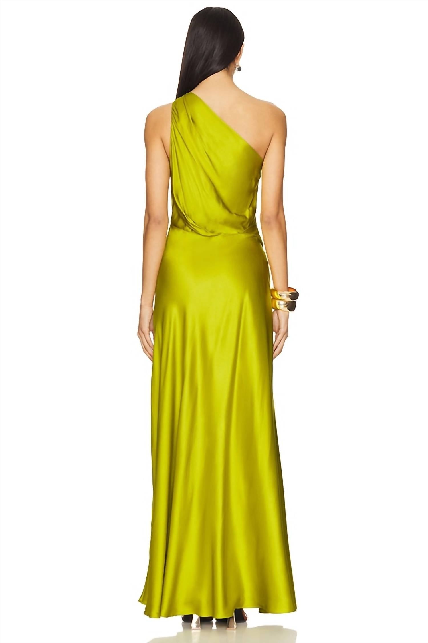 A.L.C. - Aster Satin One Shoulder Gown