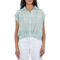 Kut From The Kloth - Gaia Plaid Blouson Shirt