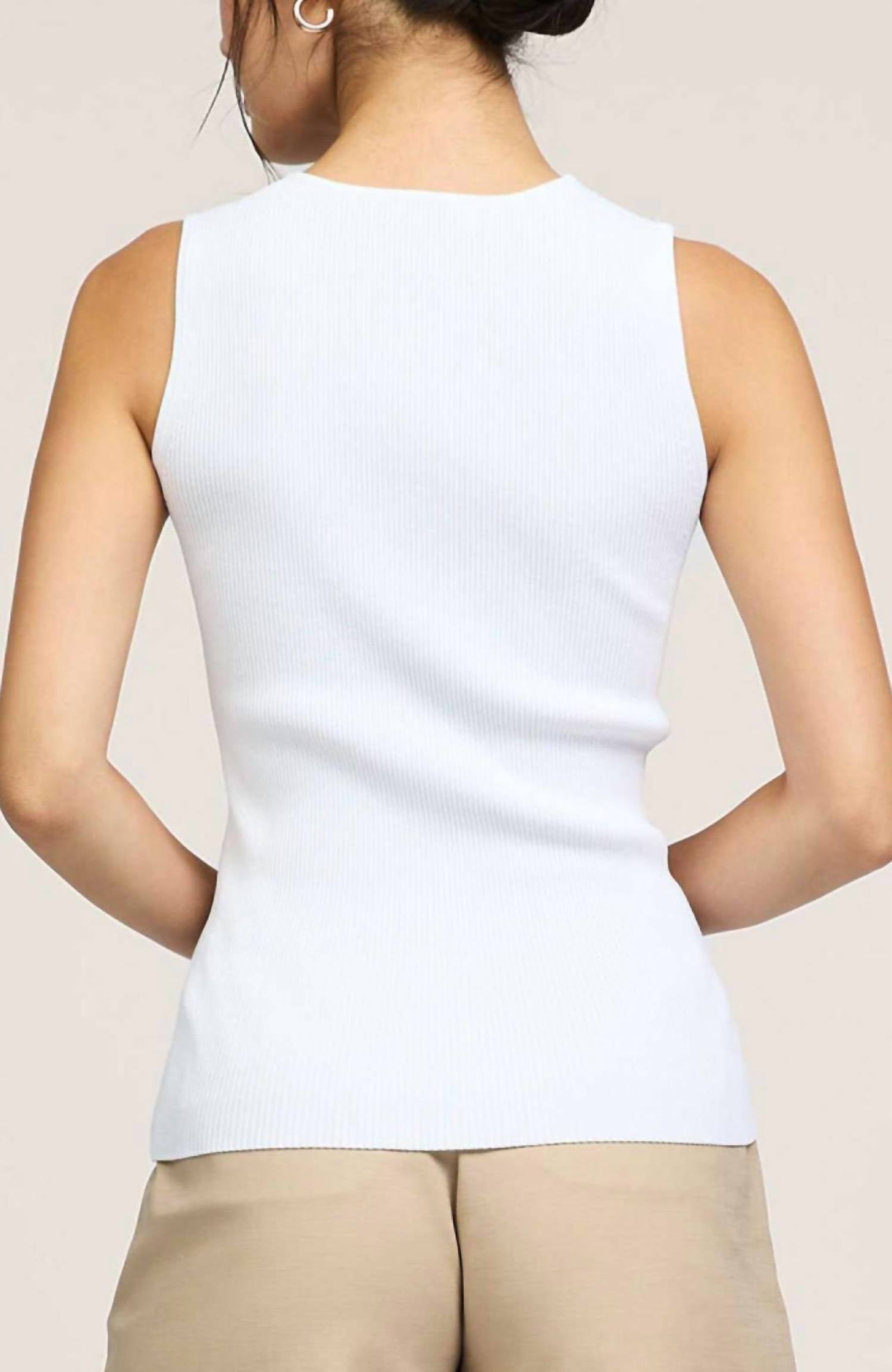 Current Air - Lace Trim Knit Tank