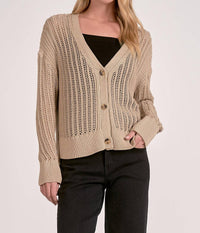 Elan - Harper Sweater Cardigan