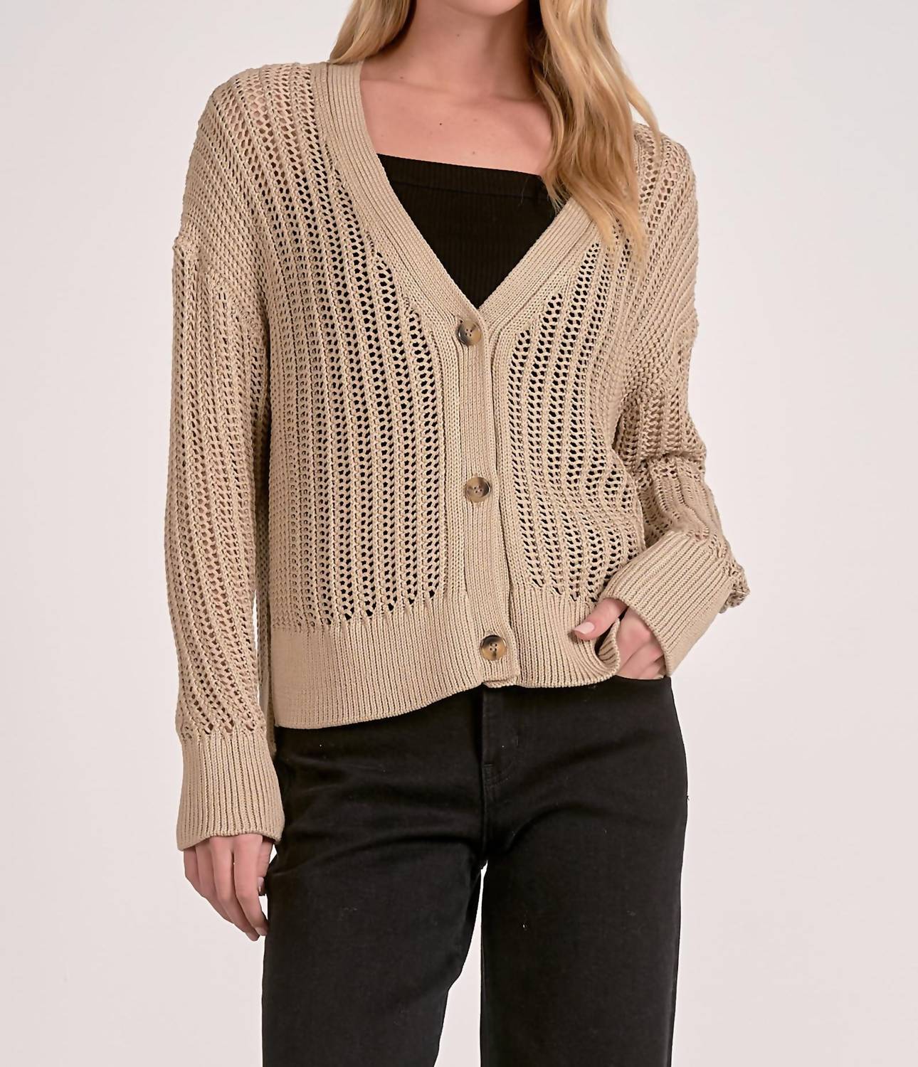 Elan - Harper Sweater Cardigan