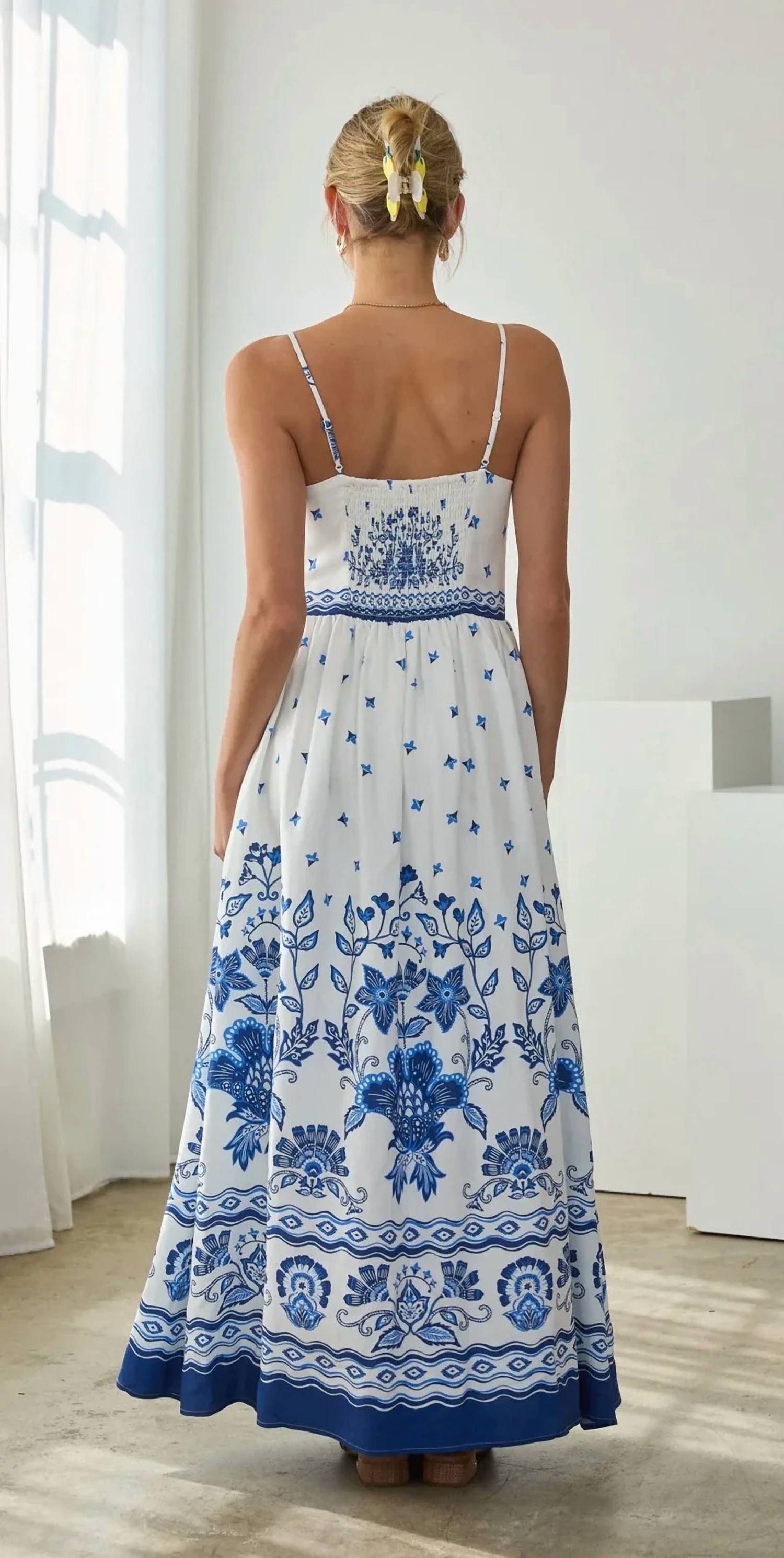 Skies Are Blue - Meet Me In Greece Dress