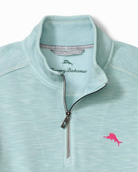 TOMMY BAHAMA Tobago Bay 1/2 Zip Sweatshirt in sterling blue - men's shirt - view 4