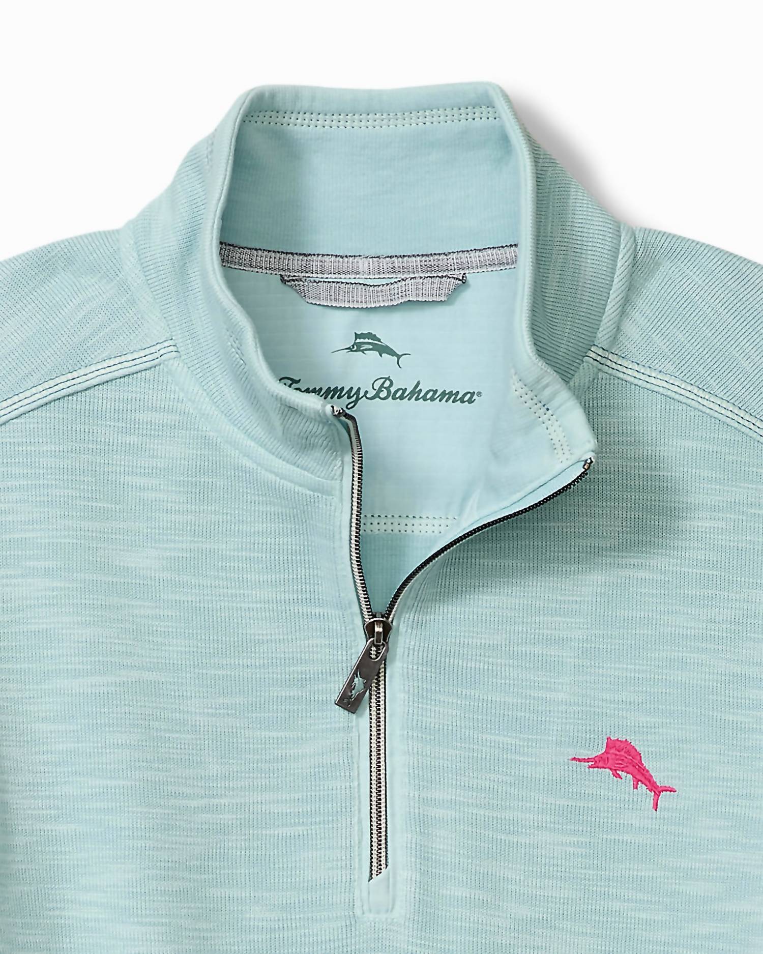 TOMMY BAHAMA Tobago Bay 1/2 Zip Sweatshirt in sterling blue - men's shirt - view 4