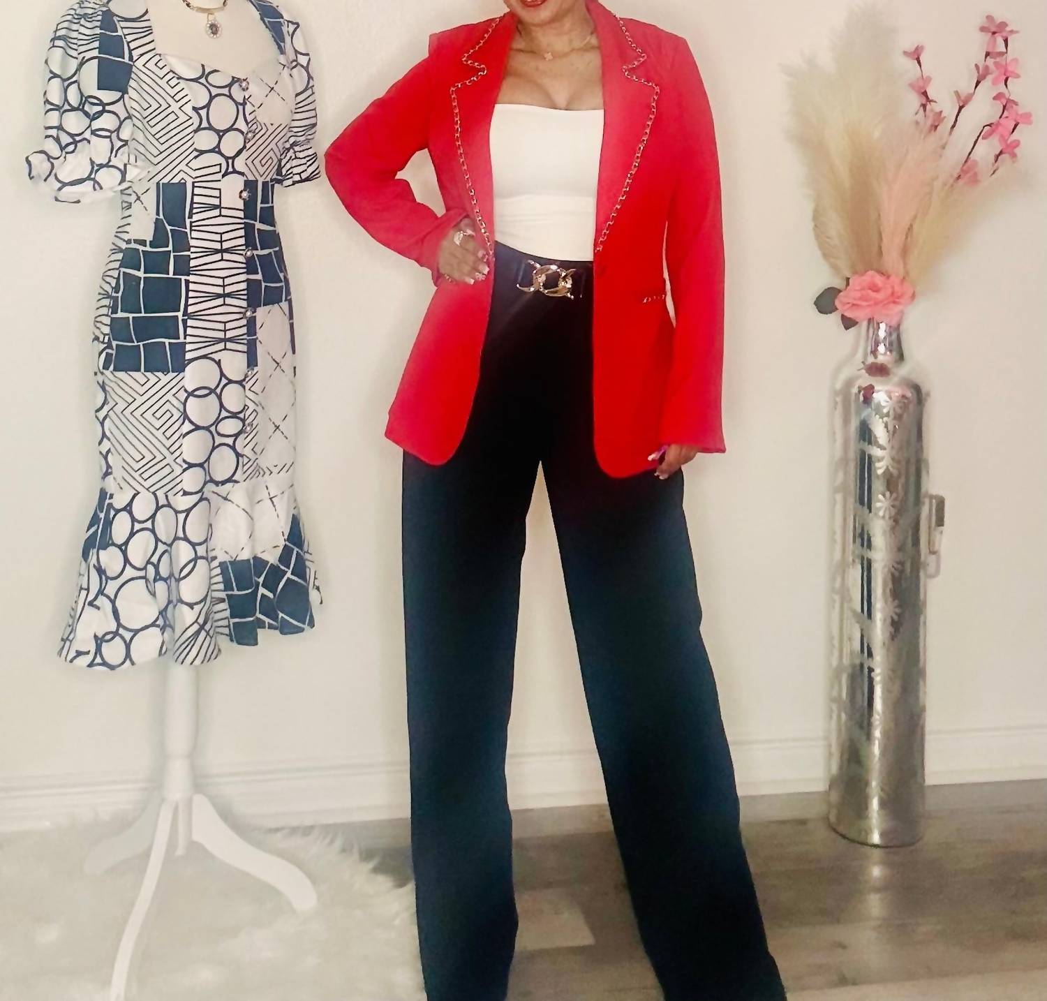 Milk & Honey - Chain Detail Blazer