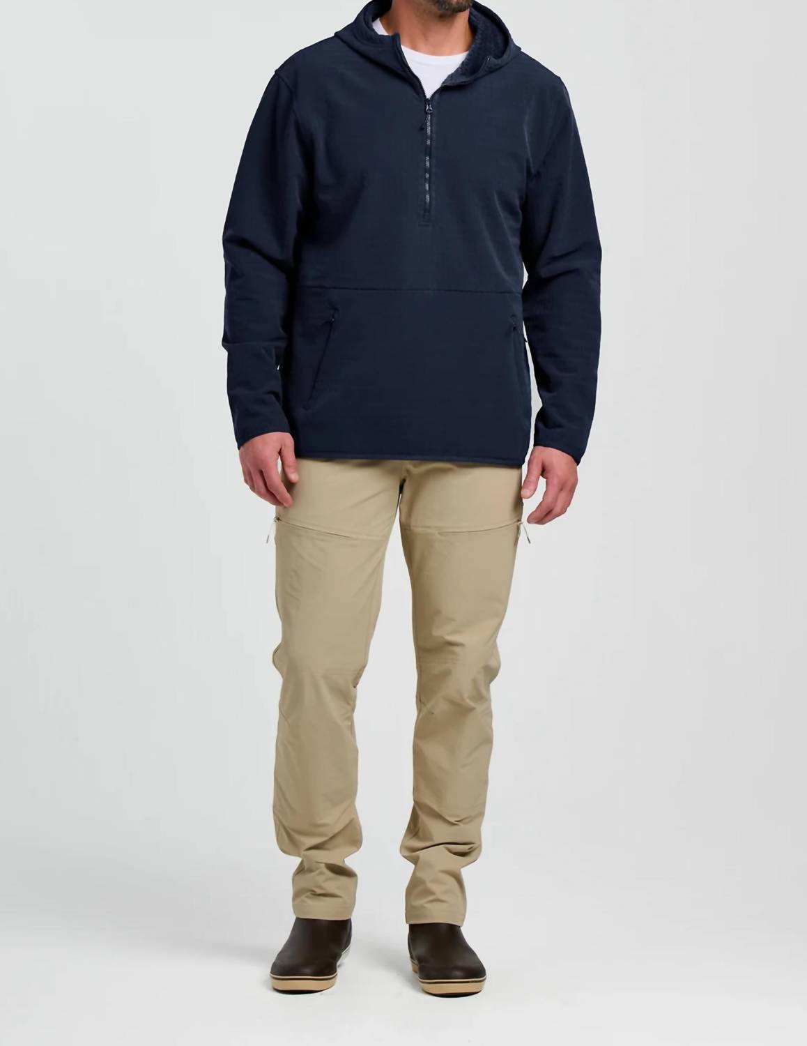 Free Fly - Men's Gridback Fleece Anorak Hoodie