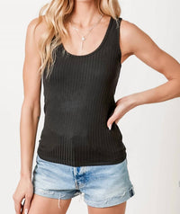 Mystree - Ribbed Tank Top
