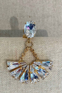 Anton Heunis - Afrodita Oval Earrings with Fan