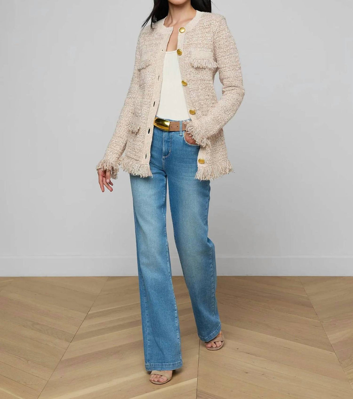 L'Agence - Kastoria Fringe Cardigan