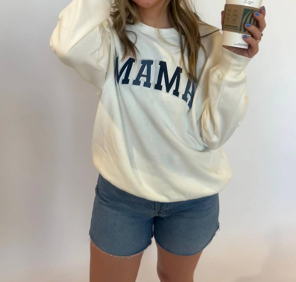 Z Supply - Women's Mama Knit Denim Sweatshirt