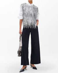 Rag & Bone - Billie Sequined Tassel Top