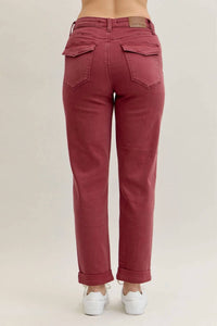 Judy Blue - Aurora Weekender Garment Dyed Cuffed Jeans