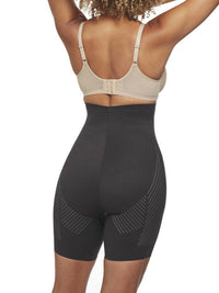 TC Fine Intimates Iconic Core High-waist Booty Lift Thigh Slimmer in black - women's shorts - detail view