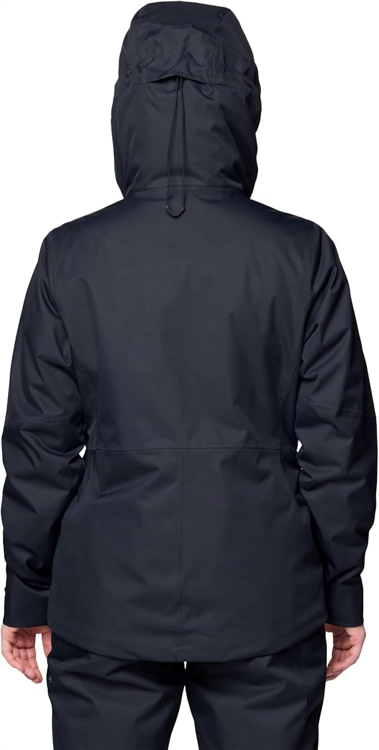 Mountain Hardwear Women's Firefall Insulated Jacket in black - women's jacket - detail view