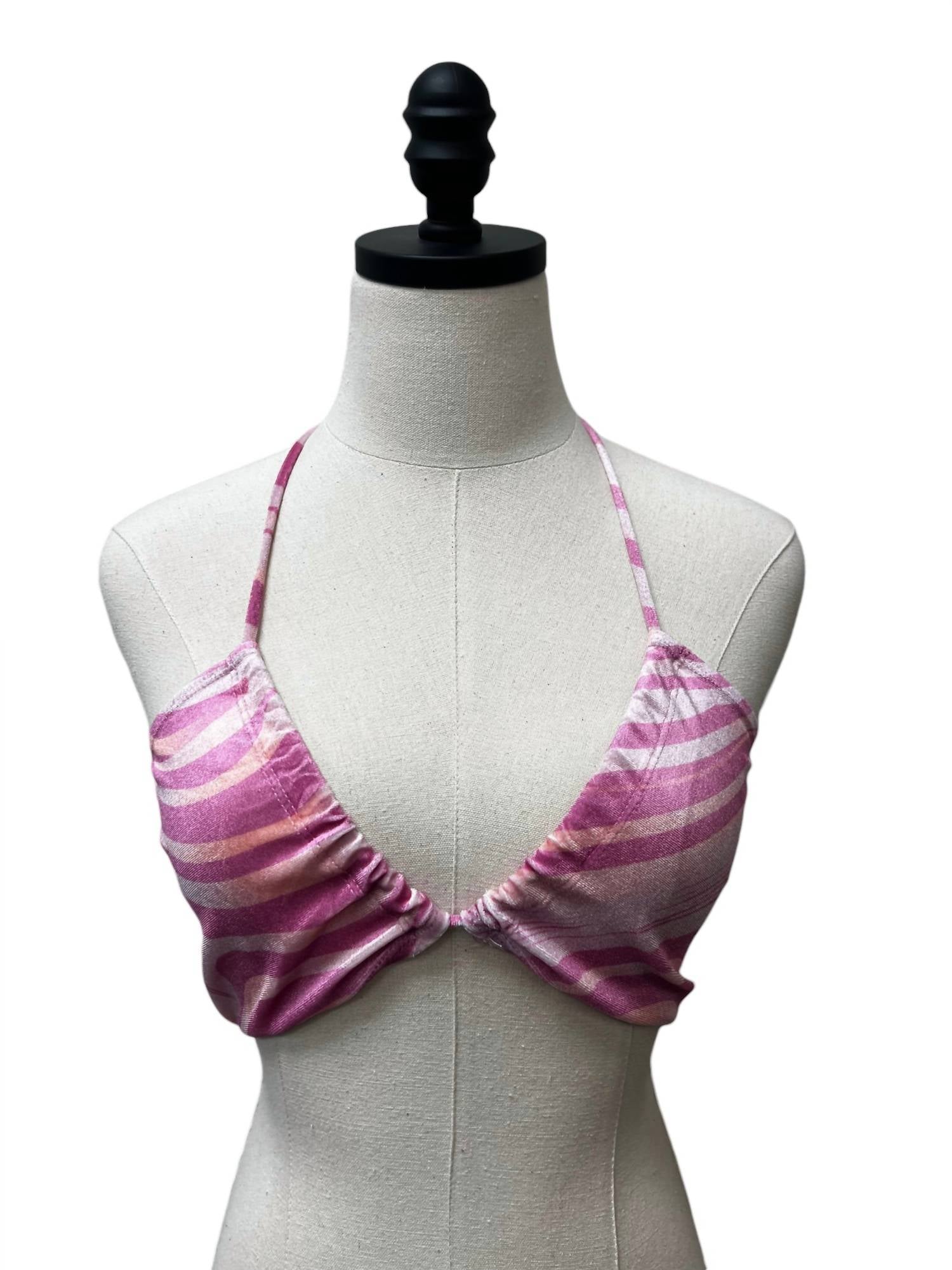 Et Clet - RETRO TIE CROP TOP