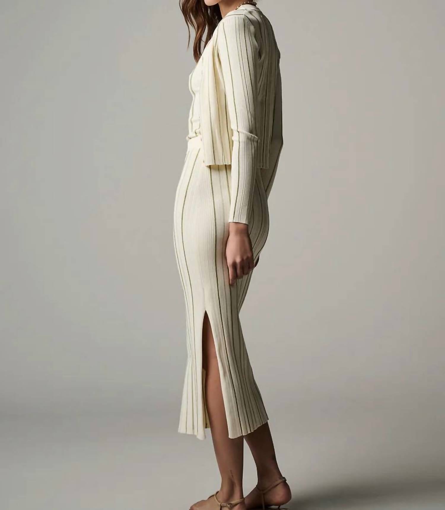 Hevron - Peony Knit Skirt