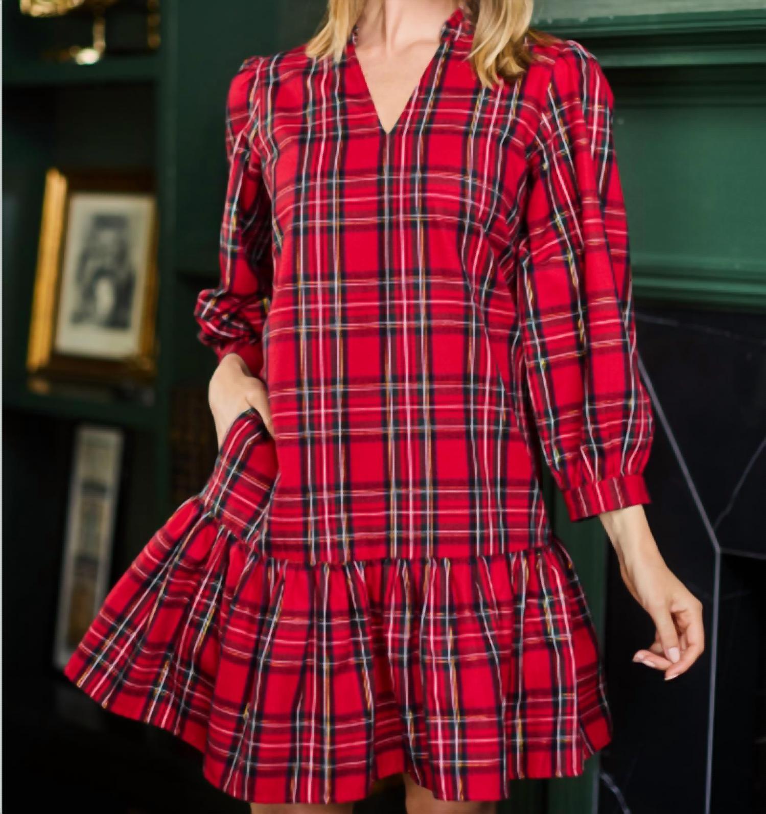 Mary Square - Women's Plaid Naomi Dress