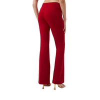 Trina Turk Women's Jacoba Crepe Knit Pant in red - women's pants - detail view