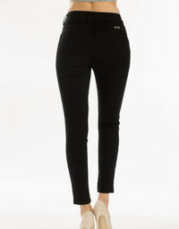 Kancan - Women's High Rise Leopard Striped Jean