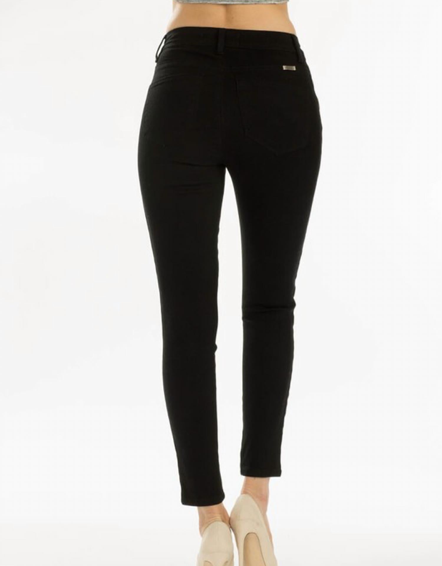 Kancan - Women's High Rise Leopard Striped Jean