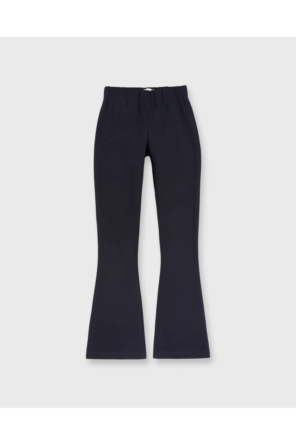 Ann Mashburn Faye Flare Cropped Pant in navy ponte knit - women's pants - view 4