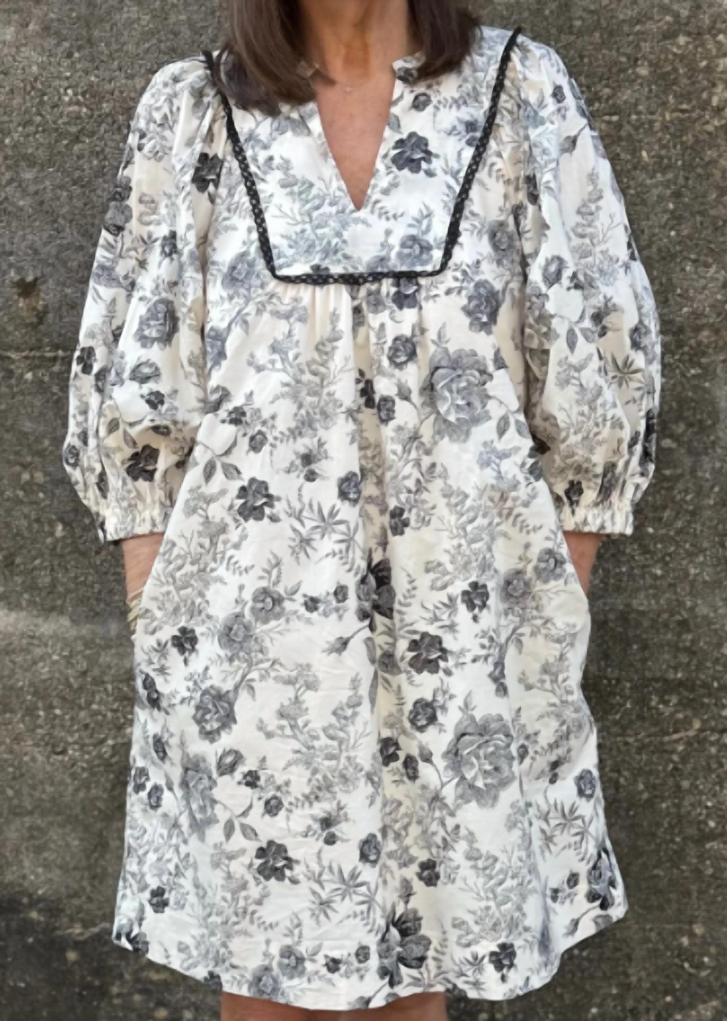 Joy Joy - Front Yoke Trimmed Dress