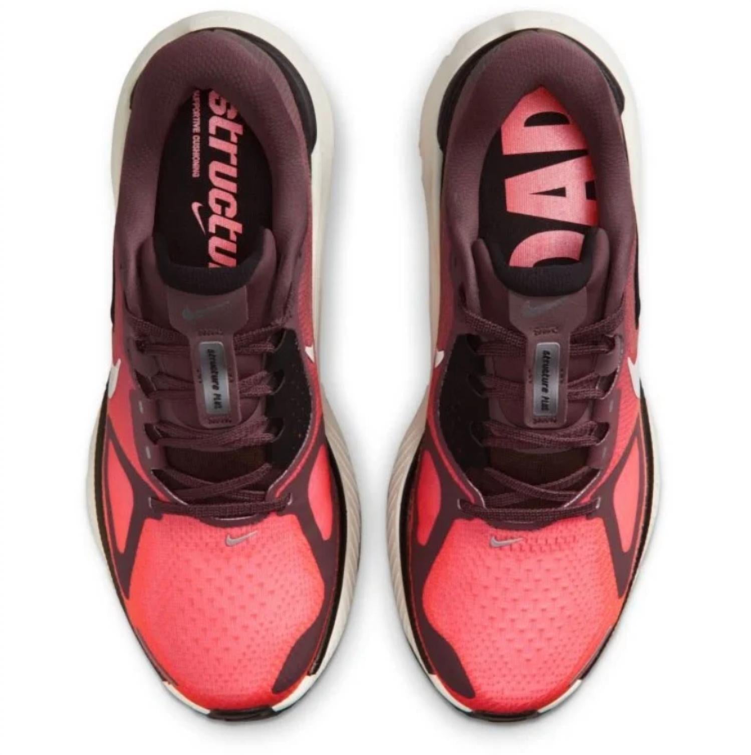 NIKE Women's Structure Plus Shoe in tattoo silver hot lava black - women's sneaker - alternate view