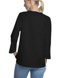 Hinson Wu - Christy 3/4 Sleeve Tailored Knit Tee