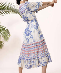 Emily Lovelock - Adela Batik Print Midi Dress
